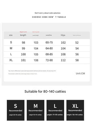 American overalls women's pants spring and autumn new loose and thin Spice girl straight sweatpants loose wide - leg casual sweatpants - Negative Apparel