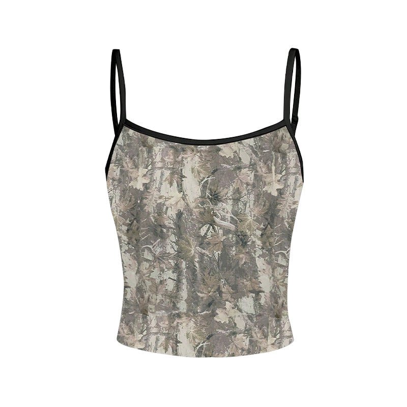 an and n sexy suspender tops for women 2025 summer retro color small vest inner wear for women - Negative Apparel