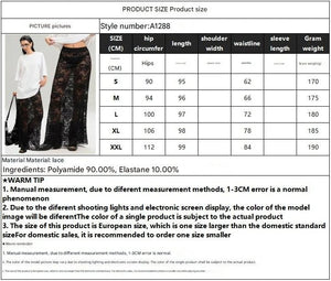 an and n style 2025 summer new women's clothing solid color slim - fit hip - wrapped street fashion high - waisted lace skirt - Negative Apparel