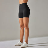 Aura Brushed Yoga Shorts | Velvety. Vivid. Victorious. - Negative Apparel