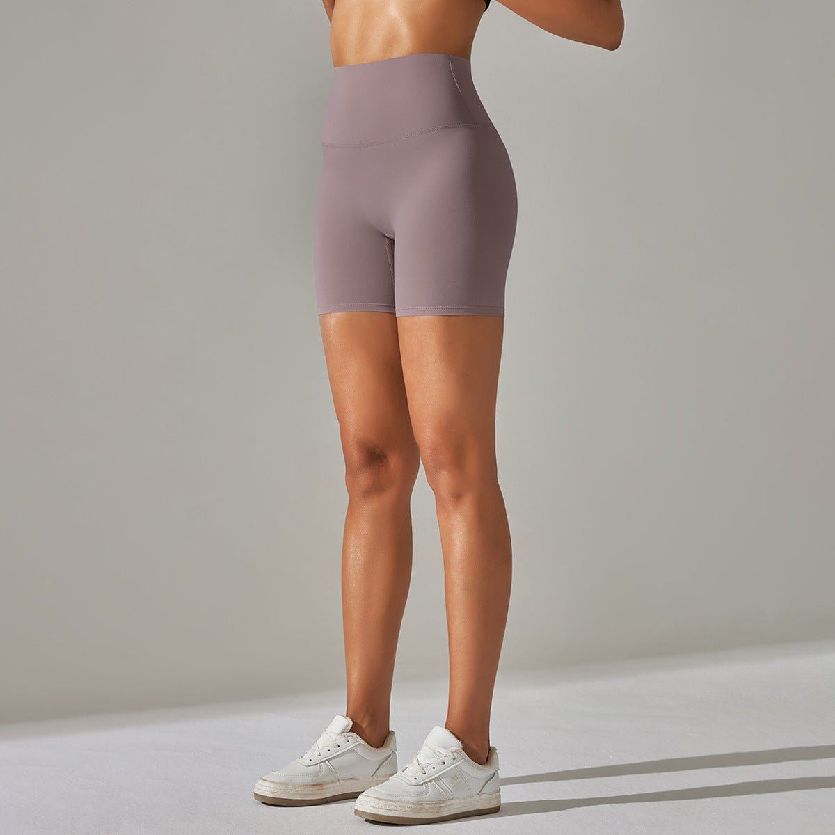 Aura Brushed Yoga Shorts | Velvety. Vivid. Victorious. - Negative Apparel