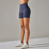 Aura Brushed Yoga Shorts | Velvety. Vivid. Victorious. - Negative Apparel