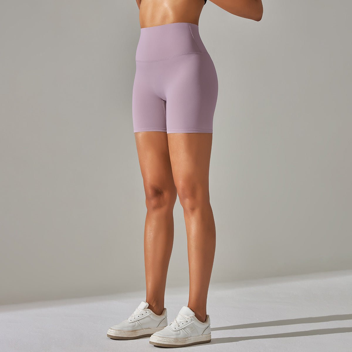 Aura Brushed Yoga Shorts | Velvety. Vivid. Victorious. - Negative Apparel