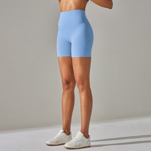 Aura Brushed Yoga Shorts | Velvety. Vivid. Victorious. - Negative Apparel