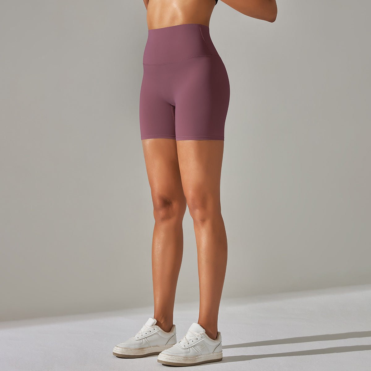 Aura Brushed Yoga Shorts | Velvety. Vivid. Victorious. - Negative Apparel