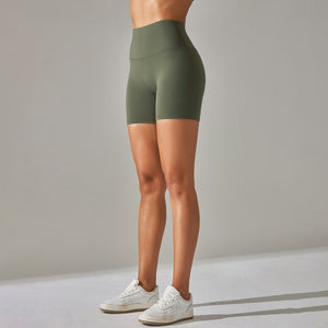 Aura Brushed Yoga Shorts | Velvety. Vivid. Victorious. - Negative Apparel