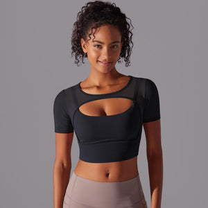 Aura Mesh Layered Tee | Alluring. Breathable. Avant - Garde. - Negative Apparel