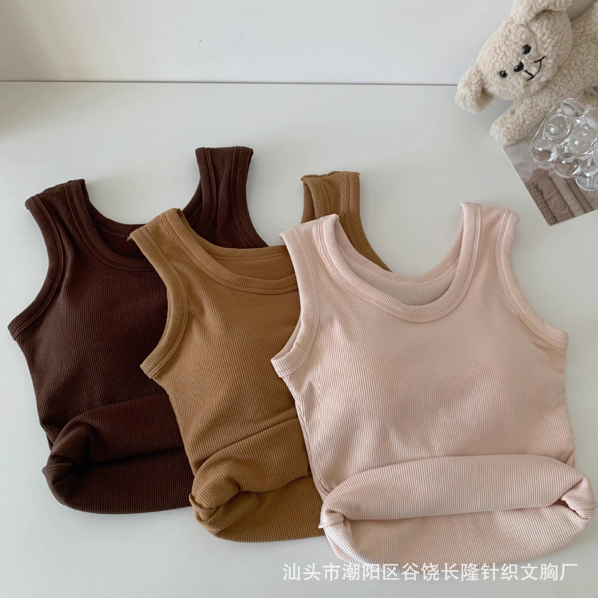 Autumn and winter German ten - color sanded thick warm with chest pad sleeveless vest women's slimming bottom warm top - Negative Apparel