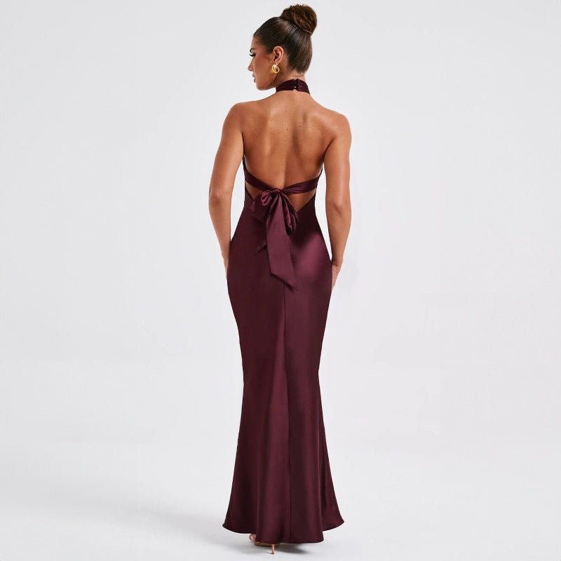 Backless sleeveless dress elegant dress - Negative Apparel