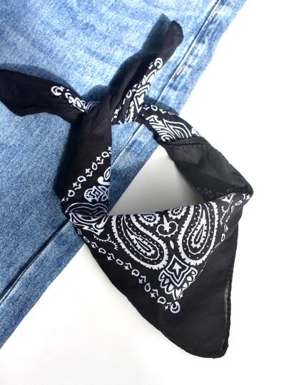 Bandana Headband Black White FD - Negative Apparel