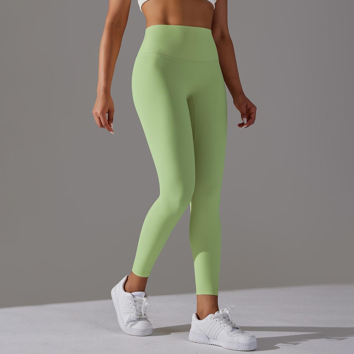 Bare Glow 9/10 Leggings | Seamless. Sculpted. Serene. - Negative Apparel