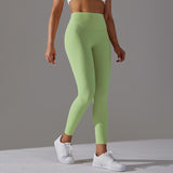 Bare Glow 9/10 Leggings | Seamless. Sculpted. Serene. - Negative Apparel