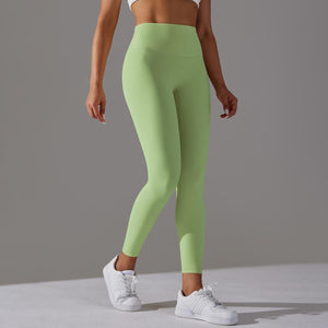 Bare Glow 9/10 Leggings | Seamless. Sculpted. Serene. - Negative Apparel