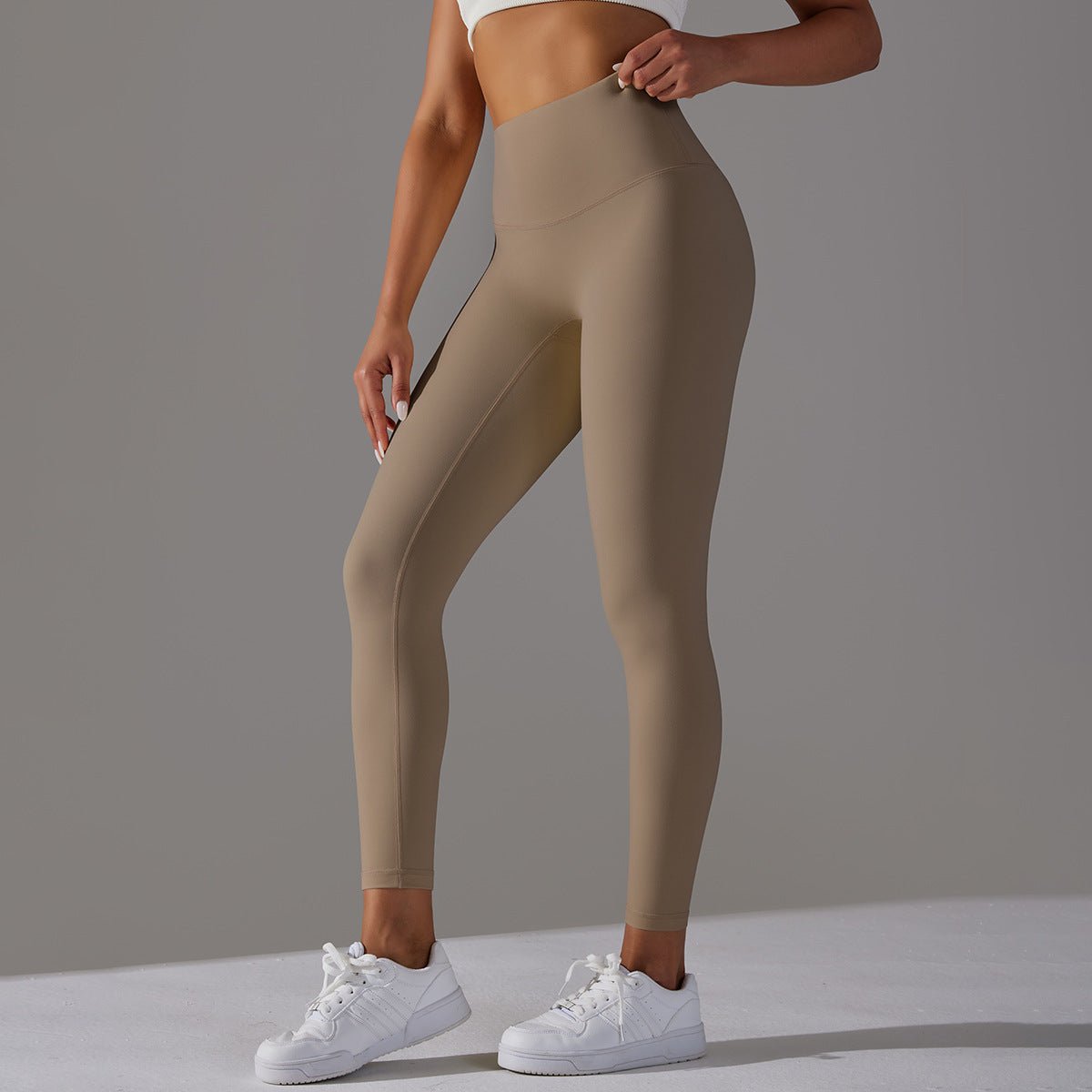 Bare Glow 9/10 Leggings | Seamless. Sculpted. Serene. - Negative Apparel