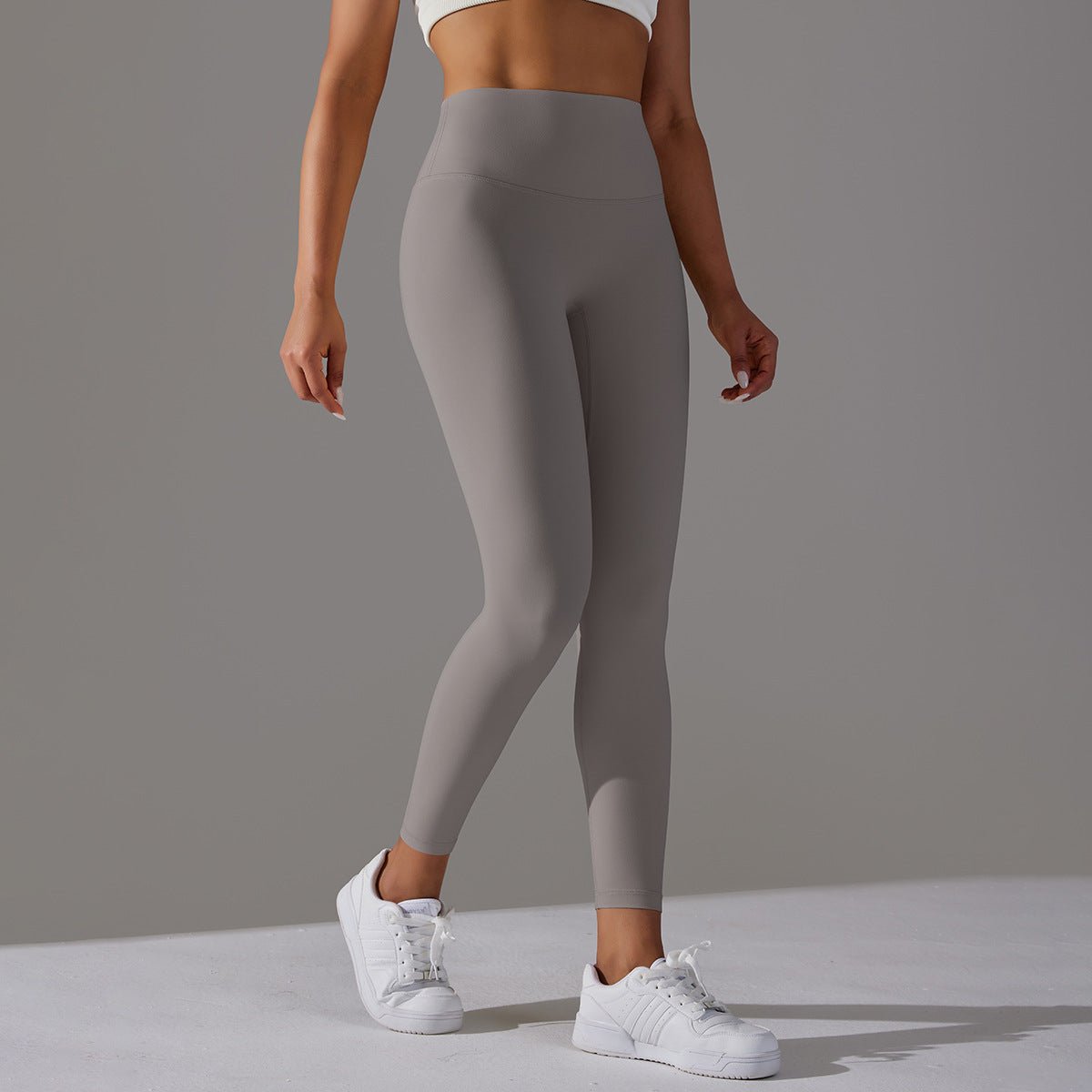 Bare Glow 9/10 Leggings | Seamless. Sculpted. Serene. - Negative Apparel
