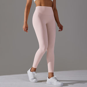 Bare Glow 9/10 Leggings | Seamless. Sculpted. Serene. - Negative Apparel