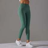 Bare Glow 9/10 Leggings | Seamless. Sculpted. Serene. - Negative Apparel