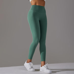 Bare Glow 9/10 Leggings | Seamless. Sculpted. Serene. - Negative Apparel