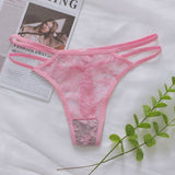 Breathable low waist panties lace ladies thong - Negative Apparel