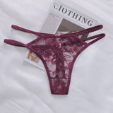 Breathable low waist panties lace ladies thong - Negative Apparel