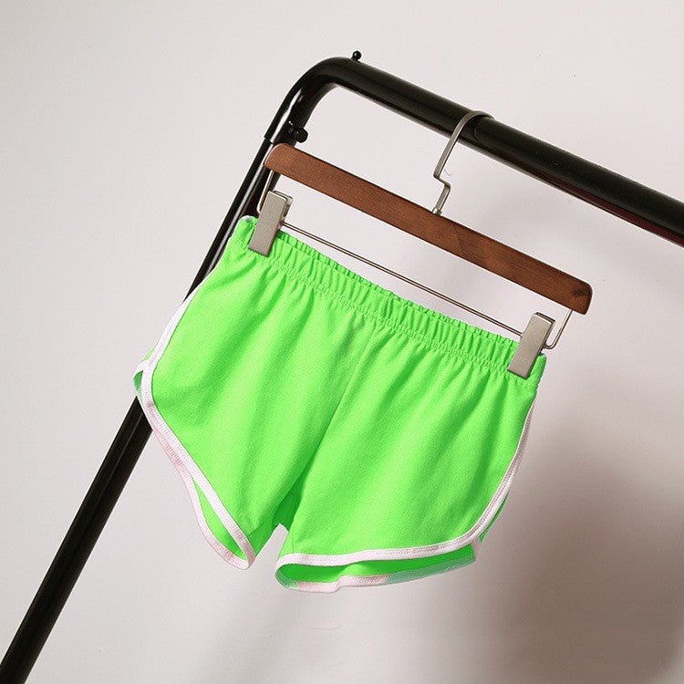 Breathable Sports Shorts, Solid Color Hot Pants Shorts - Negative Apparel