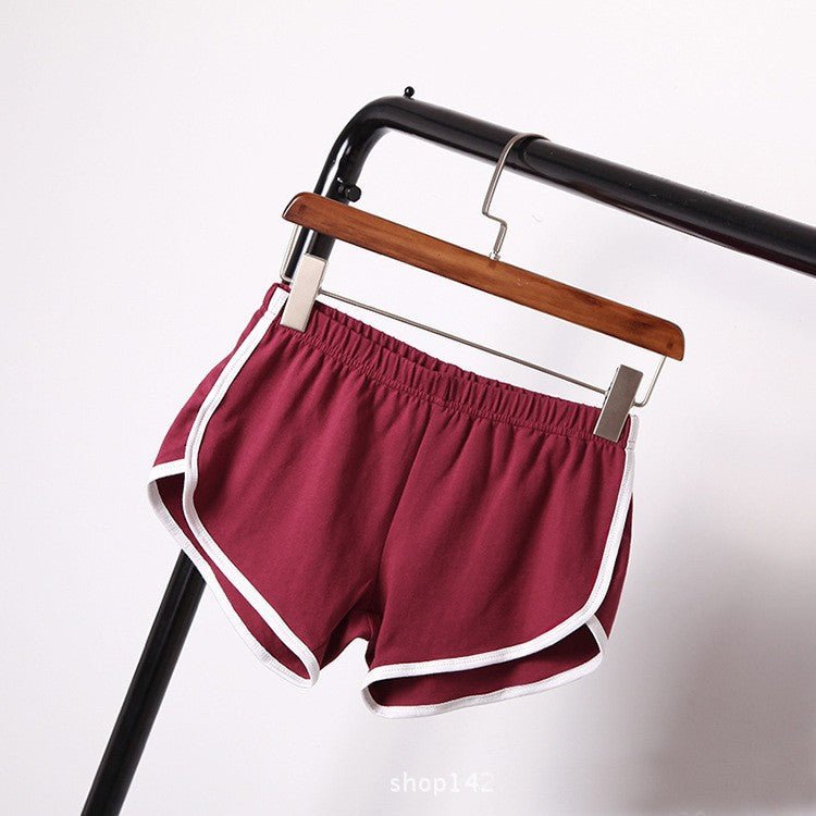 Breathable Sports Shorts, Solid Color Hot Pants Shorts - Negative Apparel