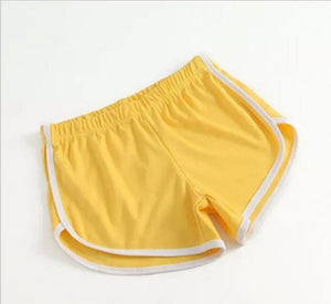 Breathable Sports Shorts, Solid Color Hot Pants Shorts - Negative Apparel