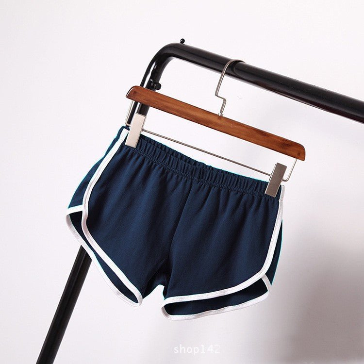 Breathable Sports Shorts, Solid Color Hot Pants Shorts - Negative Apparel