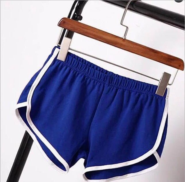 Breathable Sports Shorts, Solid Color Hot Pants Shorts - Negative Apparel