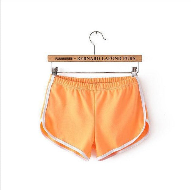 Breathable Sports Shorts, Solid Color Hot Pants Shorts - Negative Apparel