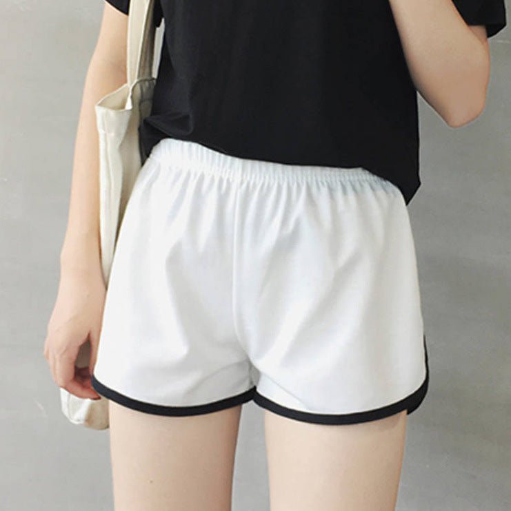 Breathable Sports Shorts, Solid Color Hot Pants Shorts - Negative Apparel