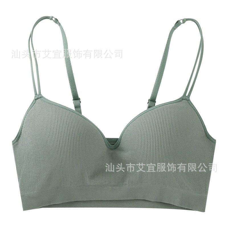 Buckle - Free Bra for Women – Thin Strap, Breathable, Comfortable, Wireless Sports Primer Underwear - Negative Apparel