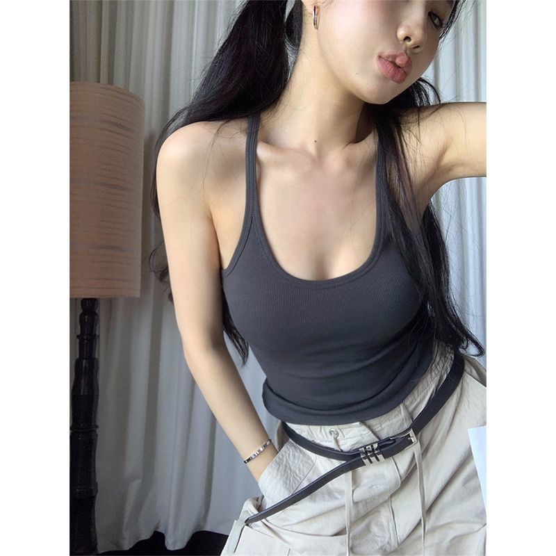 Camisole vest for women summer new pure desire style outer wear sleeveless slim sexy inner wear top bottoming shirt for women - Negative Apparel