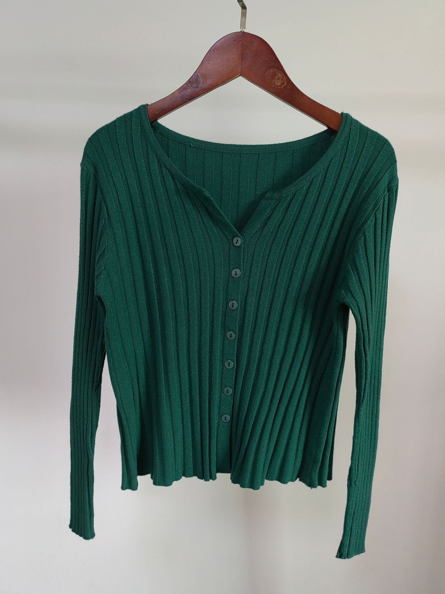 Cardigan sweater women's autumn and winter new Korean version temperament slim and thin knitted sweater jacket with long - sleeved top wholesale - Negative Apparel