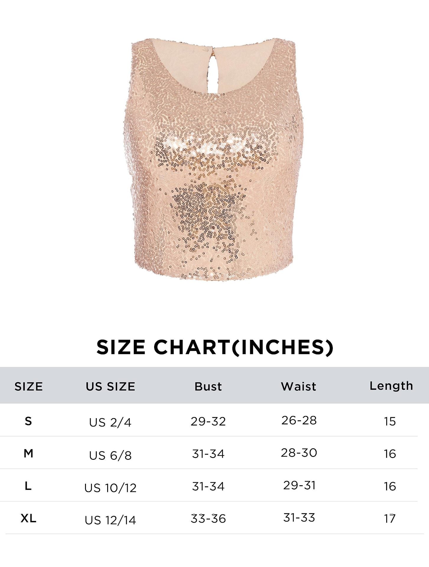 Casual Beaded Sequined Casual Zipper Tank Tight Vest - Negative Apparel