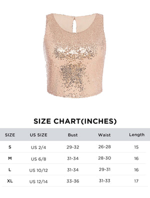 Casual Beaded Sequined Casual Zipper Tank Tight Vest - Negative Apparel