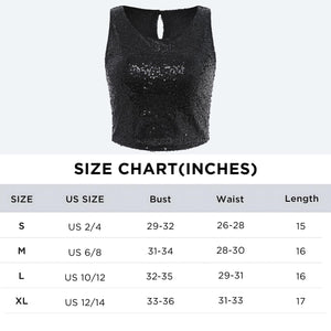 Casual Beaded Sequined Casual Zipper Tank Tight Vest - Negative Apparel