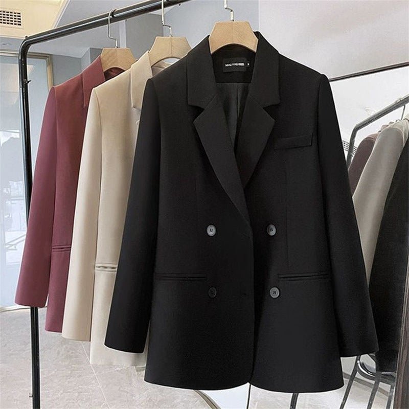 Casual Double Breasted Buttoned Blazer for Women - Negative Apparel