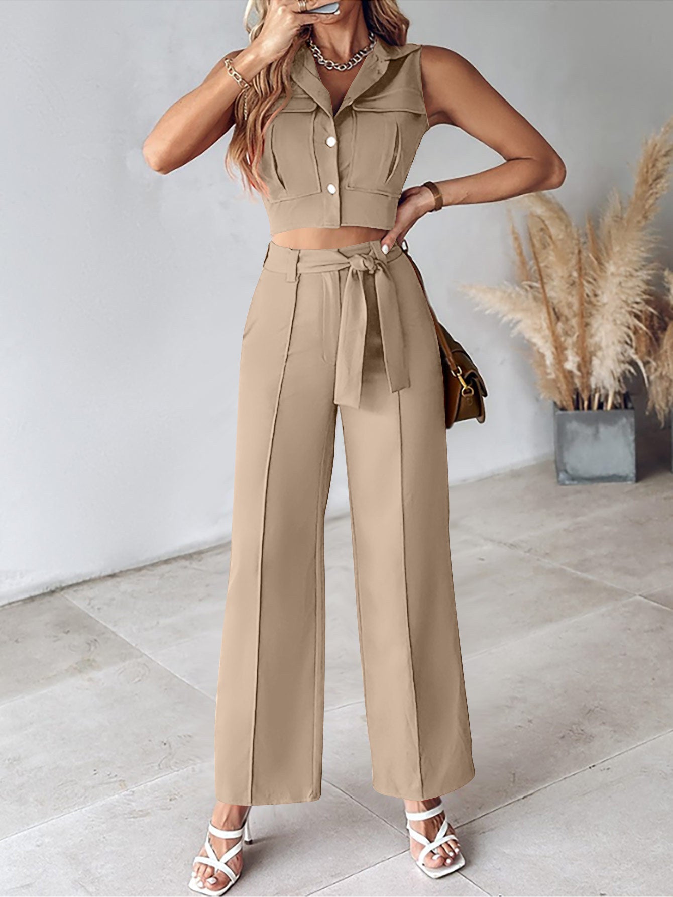 Casual fashion lapel vest suit women's clothing - Negative Apparel