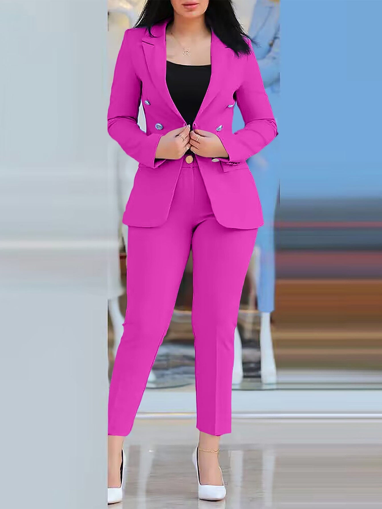 Casual fashion professional wear women's suits - Negative Ap Negative Apparel Casual fashion professional wear women's suits - Negative Ap Negative Apparel