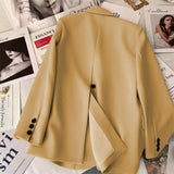 Casual Style Designer Buttoned Blazer For Women - Negative Apparel