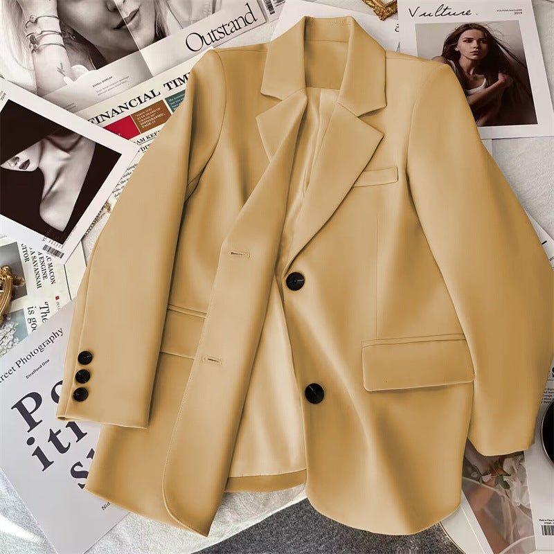 Casual Style Designer Buttoned Blazer For Women - Negative Apparel