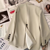Casual Style Designer Buttoned Blazer For Women - Negative Apparel