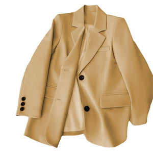 Casual Style Designer Buttoned Blazer For Women - Negative Apparel