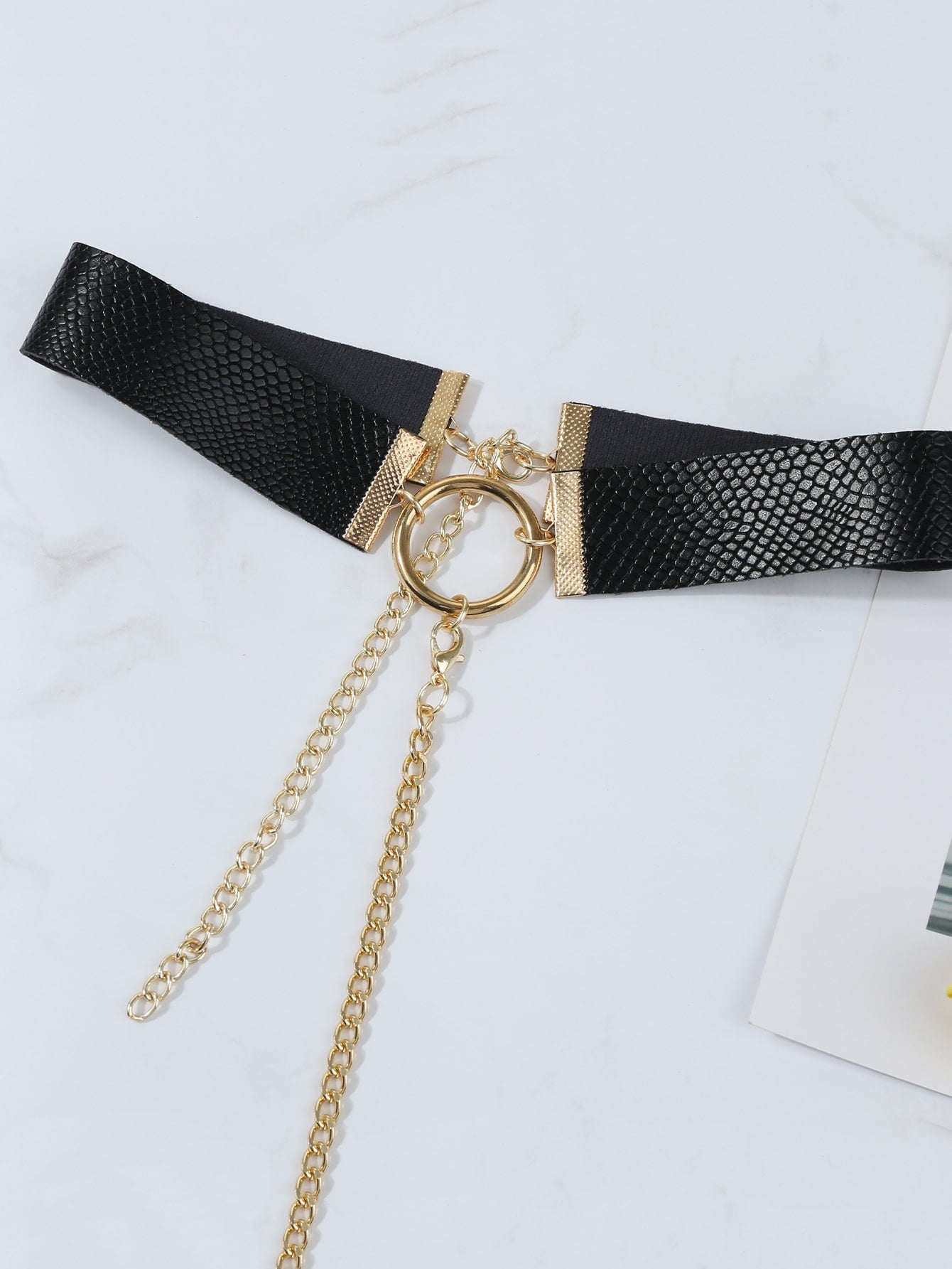 Chain Linked Nipple Cover With Choker - Negative Apparel