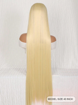 Clip In Hair Extensions 20-40 Inch Extra long Straight Brown Mixed Blonde Fake Hairpiece 5 Clips Synthetic Hair Extensions For Women Daily Use - Negative Apparel