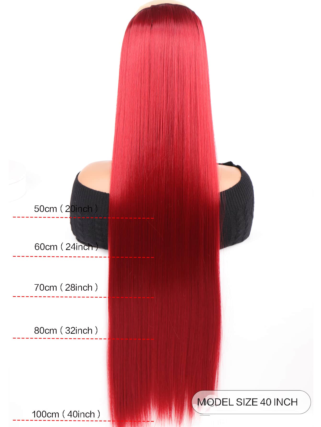 Clip In Hair Extensions 20-40 Inch Extra long Straight Brown Mixed Blonde Fake Hairpiece 5 Clips Synthetic Hair Extensions For Women Daily Use - Negative Apparel