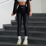 Cobalt Contour | High - Waist Sculpting Shark Pants - Negative Apparel
