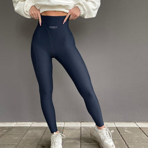 Cobalt Contour | High - Waist Sculpting Shark Pants - Negative Apparel