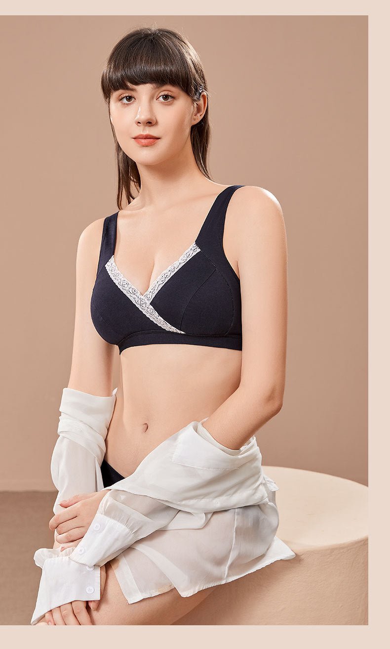 Cotton Wire - free Nursing Bra Pregnant Women - Negative Apparel